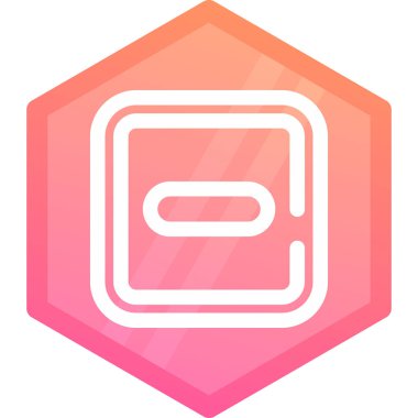 Moda biçimi izole edilmiş arkaplanda altıgen simgesi