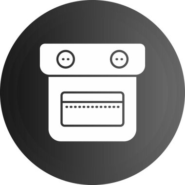 Bilgisayar kutsal kişilerin resmi. Düz tasarım stili