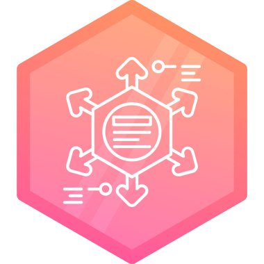 Eşsiz bal peteği vektör çizgisi simgesi