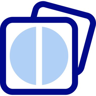 Mavi düğmenin vektör illüstrasyonu