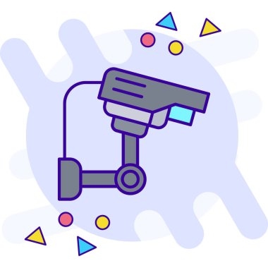 Özet biçiminde ccTV kamera simgesi