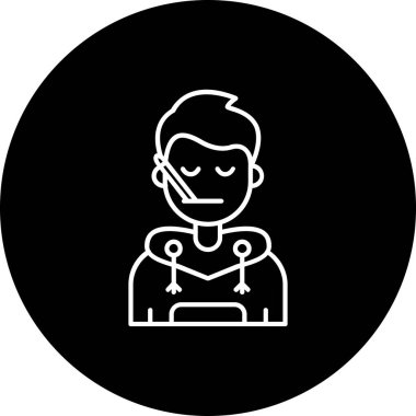 Modern simgenin vektör illüstrasyonu simge eksikliği