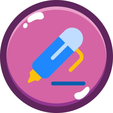 Kalem. Web simgesi basit illüstrasyon