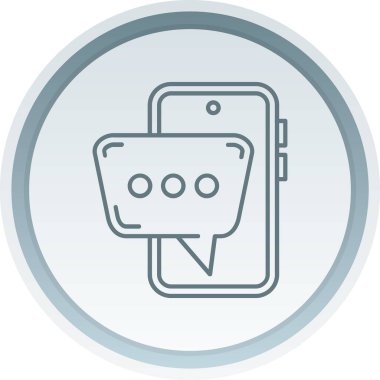 Bir telefon simgesinin vektör illüstrasyonu