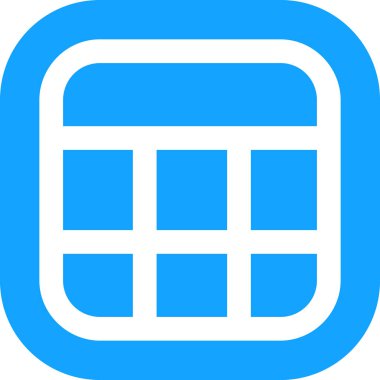 Tek bir mavi simgenin vektör illüstrasyonu