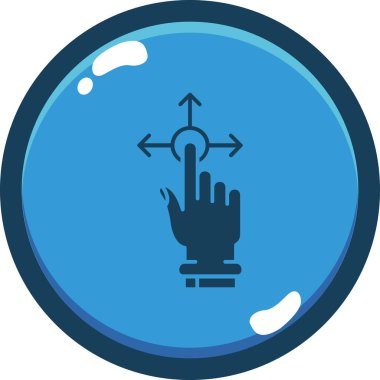 Bir su simgesinin vektör illüstrasyonu