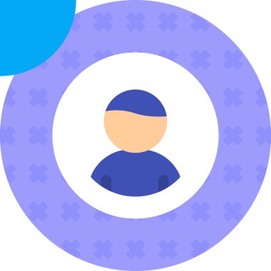 Adamım. Web simgesi basit illüstrasyon