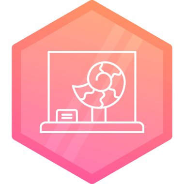 Bir bilgisayar simgesinin vektör illüstrasyonu