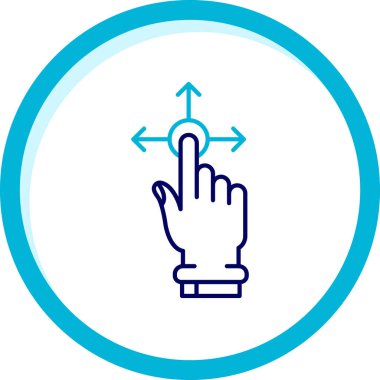 El İşaretleyici Simgesi Vektör İllüstrasyonu