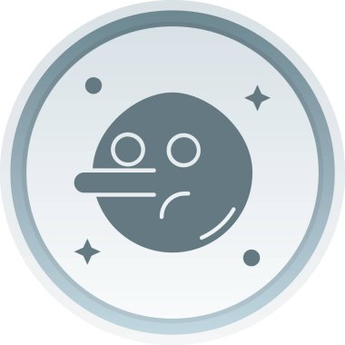 Bir uydunun karikatür simgesinin vektör çizimi