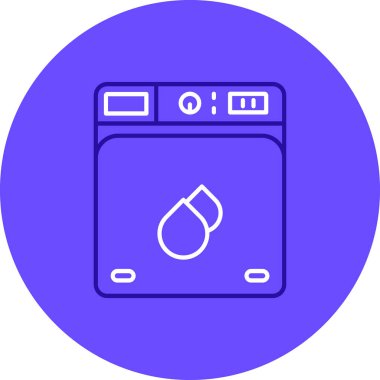 Mikrodalga simgesinin vektör illüstrasyonu