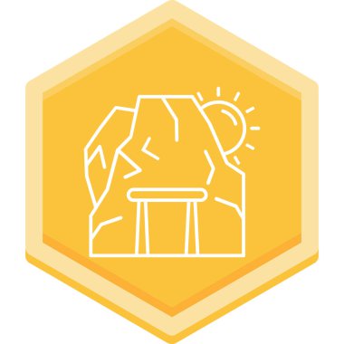 Bir kupa simgesinin vektör illüstrasyonu