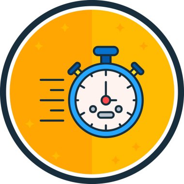 saat vektör simgesi modern basit vektör illüstrasyonu