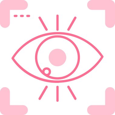 Göz. Web simgesi basit illüstrasyon