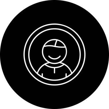 Bir kadın simgesinin vektör illüstrasyonu