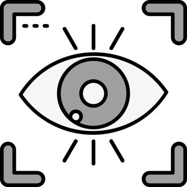 Göz. Web simgesi basit tasarım