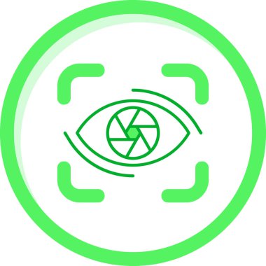 Göz. Web simgesi basit illüstrasyon