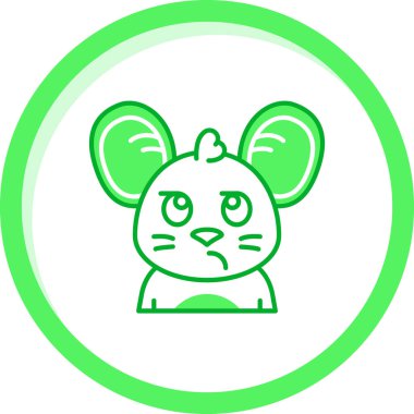 Şirin bebek yüzlü vektör çizimi