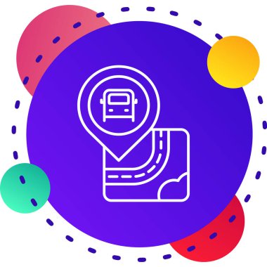 beyaz arkaplanda izole edilmiş konum simgesine sahip renk haritası işaretçisi. Dünya haritası işareti. Değişken rastgele dinamik şekiller. vektör illüstrasyonu