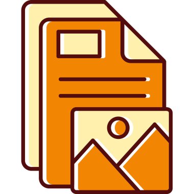 Dosya. Web simgesi basit illüstrasyon