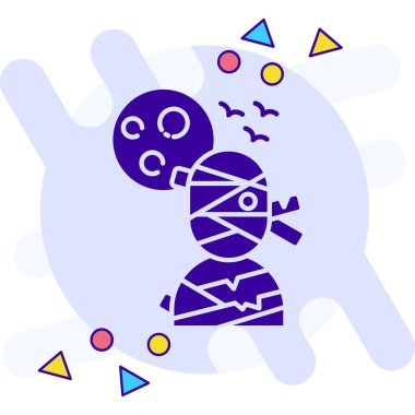 Cadılar Bayramı için renk vektör simgesi.