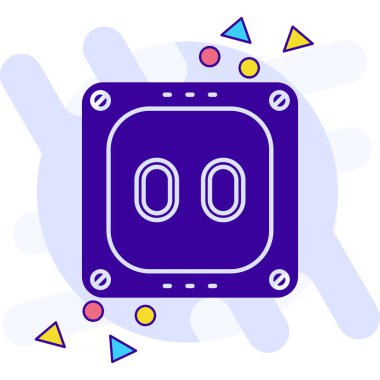 satır akıllı saat simgesi beyaz arkaplanda izole. Etrafına dikkat et. Renkli taslak konsepti. vektör.