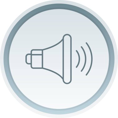 Hoparlör simgesi, vektör illüstrasyonu