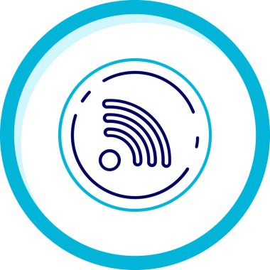 wifi vektör simgesi modern basit illüstrasyon