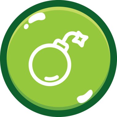 bomba vektör simgesi modern illüstrasyon