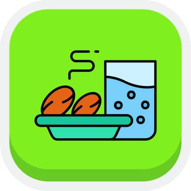 Bir fincan çay ikonunun çizimi