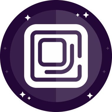 Topun izole edilmiş tek bir simgesinin vektör çizimi