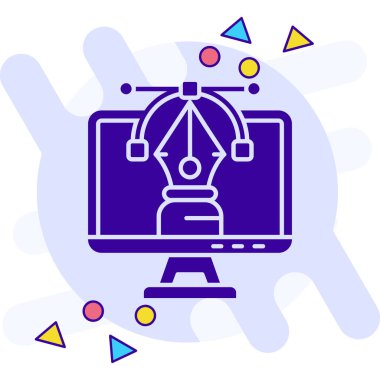 bilgisayar simgesi vektör illüstrasyonu