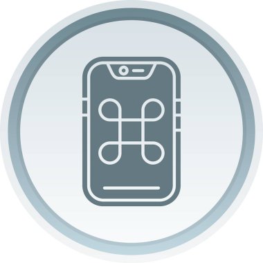 Eşsiz Telefon Vektör Satırı Simgesi