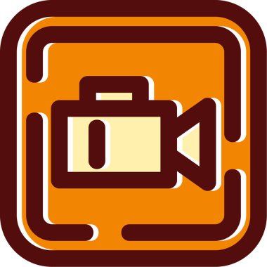 Kamera. Web simgesi basit illüstrasyon