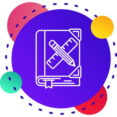 Beyaz arkaplanda izole edilmiş çizgi çapraz tornavida simgesi. Servis sembolü. Renkli taslak konsepti. vektör.