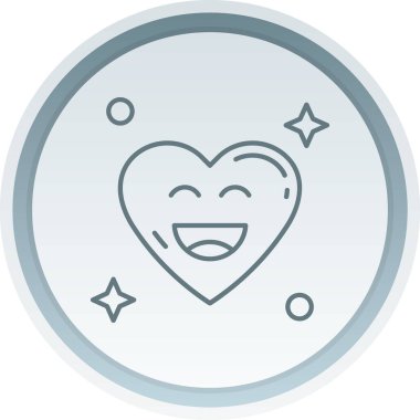 Kalp ikonu vektör illüstrasyonu