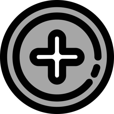 Para simgesi, vektör illüstrasyonu