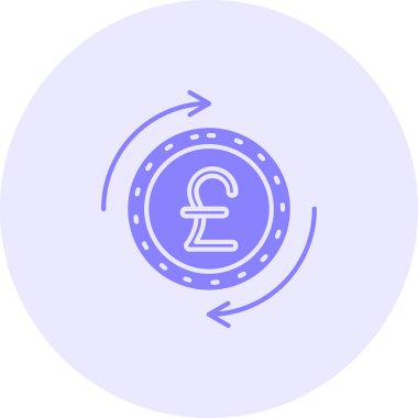 Para birimi. Web simgesi basit illüstrasyon