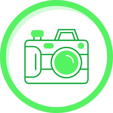 Kamera. Web simgesi basit illüstrasyon