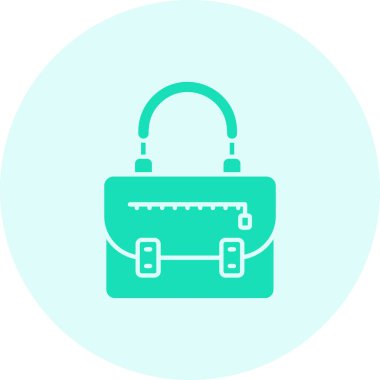 El çantası. Web simgesi basit illüstrasyon