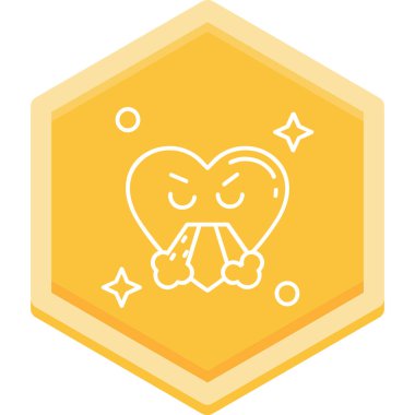 Kalp. Web simgesi basit illüstrasyon