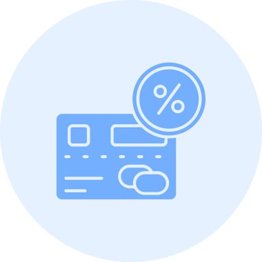 Kredi kartıyla. Basit resimleme