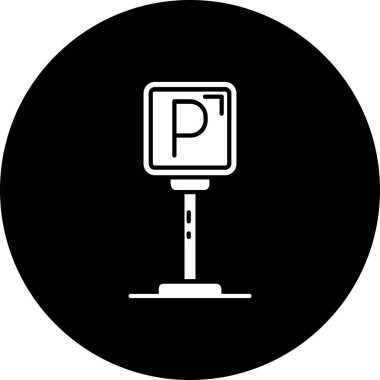 İşareti otopark. Vektör çizim