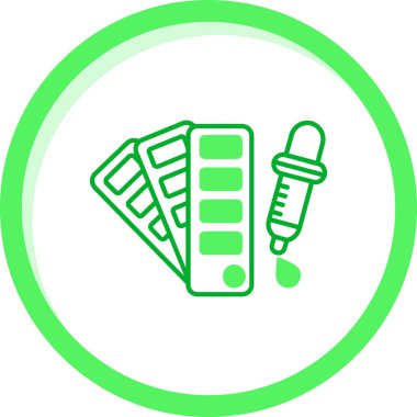 Test tüpleri. Web simgesi basit illüstrasyon