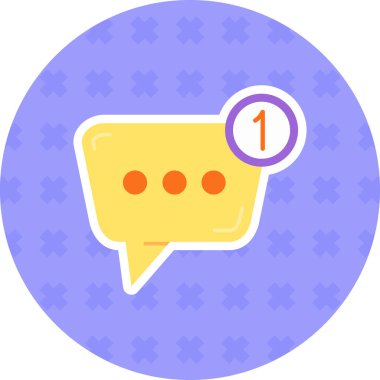 Sohbet simgesi vektör illüstrasyonu