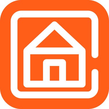 Ev simgesi vektör illüstrasyonu