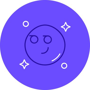 Mutlu ikon vektör illüstrasyonu