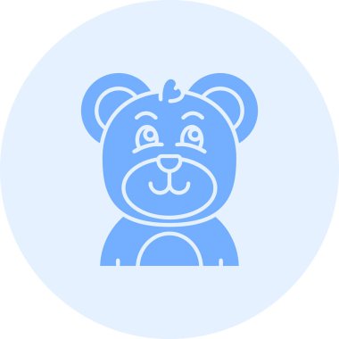 Ayı. Web simgesi basit illüstrasyon