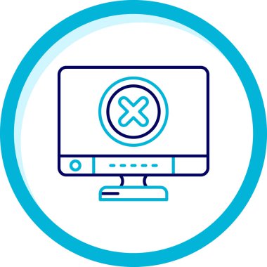 Bilgisayar. Web simgesi basit illüstrasyon