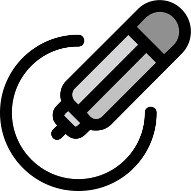 Mikrofon. Web simgesi basit illüstrasyon